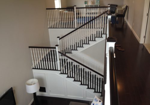 Stairway Railings White Remodel Hauser Houses 4