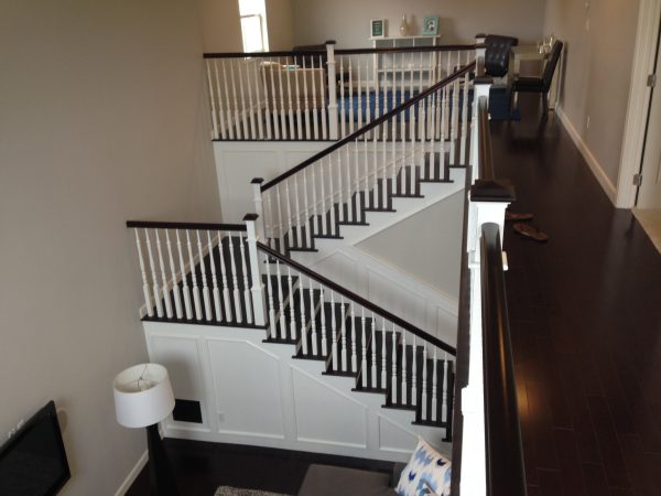 Stairway Railings White Remodel Hauser Houses 4